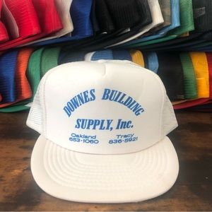 OTTO White and Blue Trucker Hat